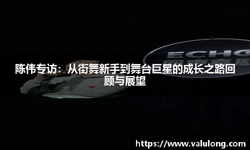 陈伟专访：从街舞新手到舞台巨星的成长之路回顾与展望